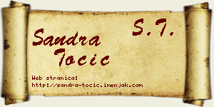 Sandra Točić vizit kartica